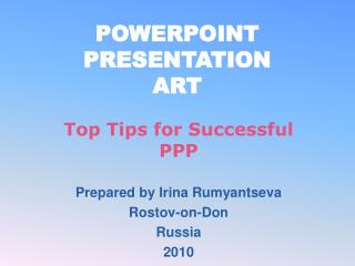 POWERPOINT PRESENTATION ART