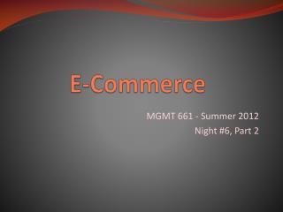 E-Commerce