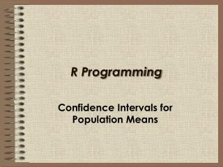 R Programming