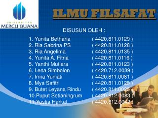 ILMU FILSAFAT