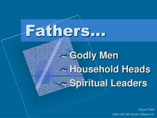 Fathers...
