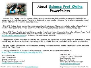 About Science Prof Online PowerPoints
