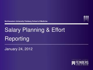 Salary Planning &amp; Effort Reporting