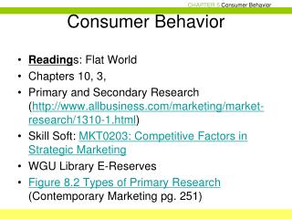 Consumer Behavior