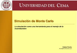 Simulación de Monte Carlo