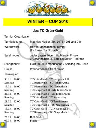 WINTER – CUP 2010