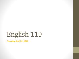 English 110