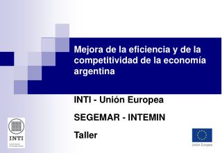 Mejora de la eficiencia y de la competitividad de la economía argentina