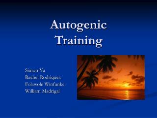 Autogenic Training