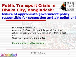 SusTrans Bangladesh