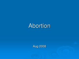 Abortion