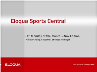 Eloqua Sports Central