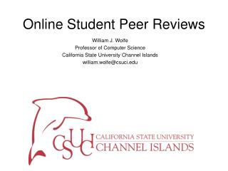 Online Student Peer Reviews