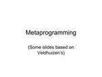 Metaprogramming