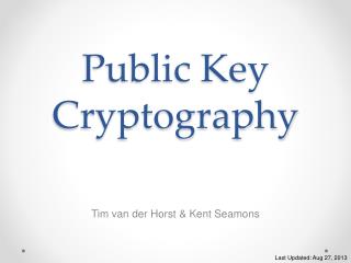 Public Key Cryptography