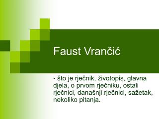 Faust Vrančić