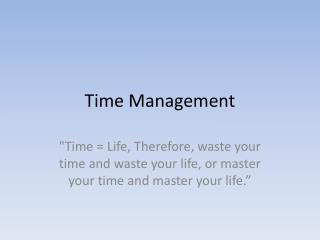 Time Management