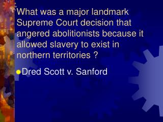 Dred Scott v. Sanford