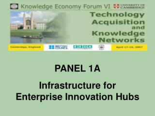 PANEL 1A Infrastructure for Enterprise Innovation Hubs