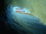 TEXTOS BIBLICOS