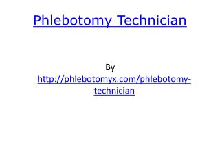 Phlebotomy Techician