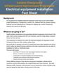 London Overground Infrastructure Improvement Programme Electrical equipment installation Fact Sheet