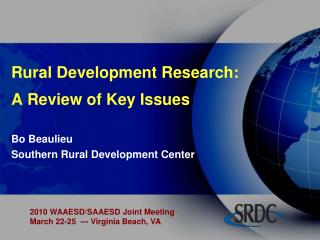 Rural Development Research: A Review of Key Issues