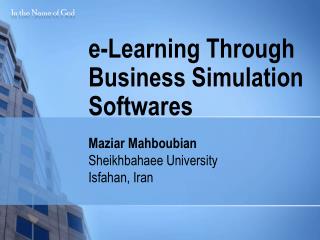 e-Learning Through Business Simulation Softwares