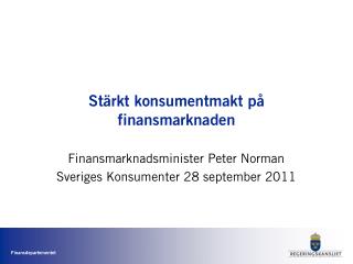 Stärkt konsumentmakt på finansmarknaden