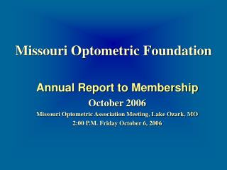 Missouri Optometric Foundation