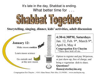 Congregation Etz Chayim | 4161 Alma Street, Palo Alto, CA 94306 | etzchayim