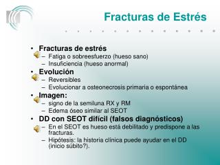 Fracturas de Estrés