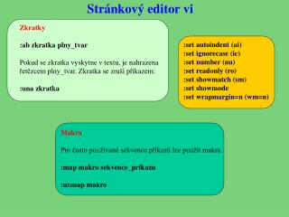 Stránkový editor vi