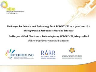 PODKARPACKIE REGION overview human resources Rzeszów-Jasionka Airport economy AEROPOLIS