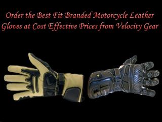 Best Fit Branded Motorcycle Leather Gloves
