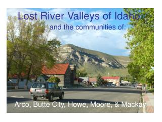 Lost River Valleys of Idaho
