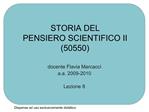 STORIA DEL PENSIERO SCIENTIFICO II 50550