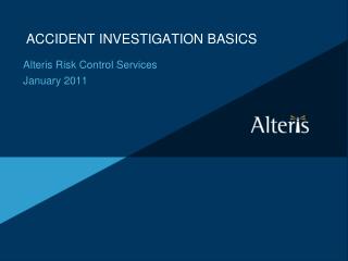 ACCIDENT INVESTIGATION BASICS