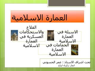 العمارة الاسلامية