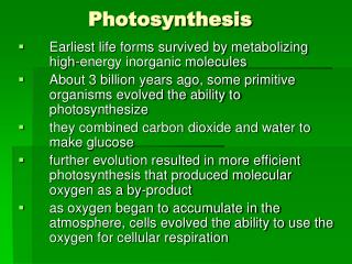 Photosynthesis