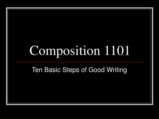 Composition 1101