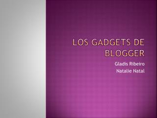 Los Gadgets de Blogger