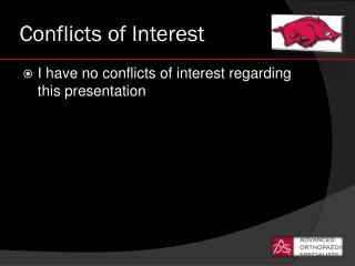 Conflicts of Interest