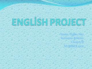 ENGLİSH PROJECT