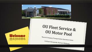 OU Fleet Service &amp; OU Motor Pool