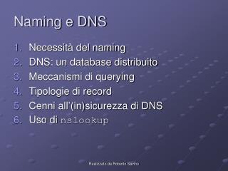 Naming e DNS