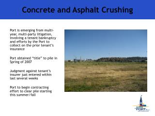 Concrete and Asphalt Crushing
