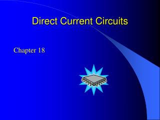 Direct Current Circuits