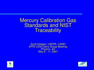 NIST-Traceable Hg Calibration Standards