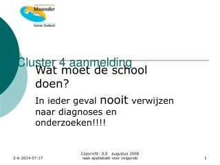 Cluster 4 aanmelding